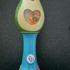 Fisher-Price Blue, Green & Orange Bead Rattle Shaker